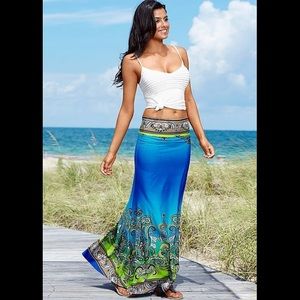 Print Maxi Skirt
